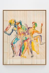 Dance with Mask by Ulla Von Brandenburg contemporary artwork painting, works on paper