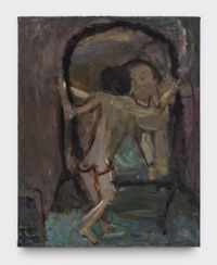 Nude in Front of a Mirror by Janice Nowinski contemporary artwork painting