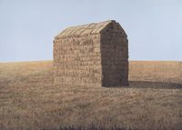 A haystack by William Delafield Cook  contemporary artwork painting