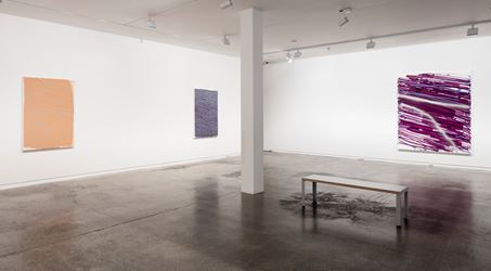 Simon Morris, Joachim Bandau, and John Reynolds, Accumulation, 2016, Exhibition view, Two Rooms, Auckland. Courtesy Two Rooms, Auckland.
