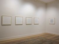 five white drawings (white is also a kind of black) no. 1–5 by David Connearn contemporary artwork works on paper
