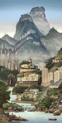 Solitary Temple by Emily Allchurch contemporary artwork photography, print