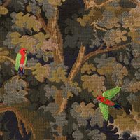 Alisterus Scapularis by Adrienne Doig contemporary artwork painting, textile, textile, textile