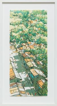 Panaroma Ubin (Changing Times: Main Street, Ubin series) by Ong Kim Seng contemporary artwork painting, print