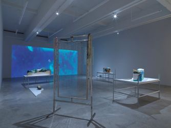 Installation view of Minouk Lim: Fossil of High Noon at Tina Kim Gallery, New York (May 19-July 1, 2022). Photo: Dario Lasagni