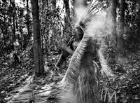 Keiá Yawanawá during the Sepá ritual, village of Mutum, Rio Gregório Indigenous Territory, state of Acre, Brazil by Sebastião Salgado contemporary artwork photography