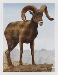 Big Horn Sheep by Sean Landers contemporary artwork painting