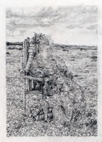 Untitled (Derek Jarman at Prospect Cottage) by Kang Seung Lee contemporary artwork drawing