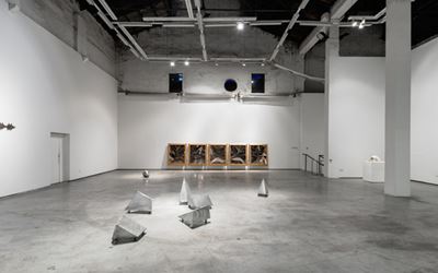 Exhibition view: Group exhibition, Metal Matters: Reflection to Oxidation, ShanghART, M50, Shanghai (12 June–25 August 2014). Courtesy ShanghART.