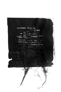 Pagina nera by Maria Lai contemporary artwork works on paper