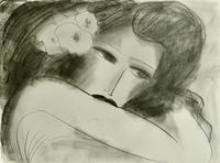 Missing You by Walasse Ting contemporary artwork drawing