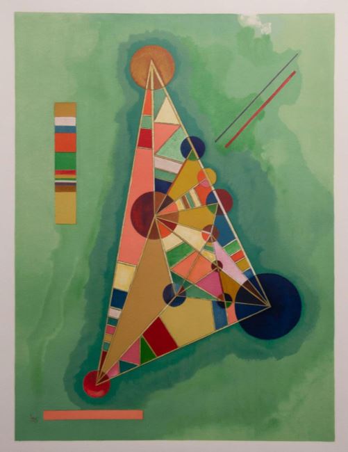 Bunt im Dreieck by Wassily Kandinsky contemporary artwork