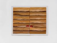 KissƨƨiK by Jac Leirner contemporary artwork works on paper