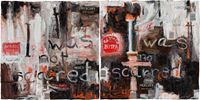 i was not scared / i was not scarred by Fiona Hall contemporary artwork painting
