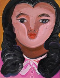Standing Girl by Aki Kondo contemporary artwork painting