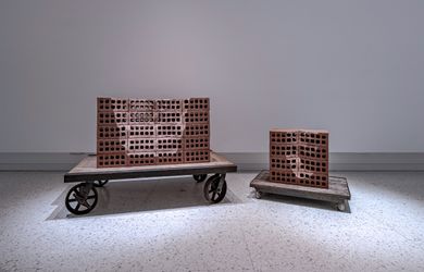 Exhibition view: Mona Hatoum, + and -, Winsing Art Place, Taipei (2 April–3 July 2022). Courtesy Winsing Art Place.  