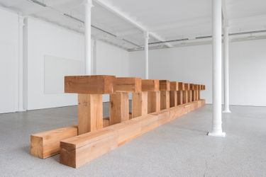 Exhibition view: Carl Andre, Galerie Greta Meert, Brussels (16 November 2017–13 January 2018). Courtesy Galerie Greta Meert.