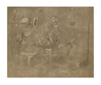 Gray Drawing for Pastoral by Arshile Gorky contemporary artwork works on paper, drawing