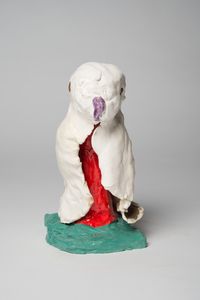 A kookaburra: white state by Pie Rankine contemporary artwork sculpture, ceramics