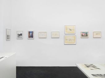 Exhibition view: Isa Genzken, Zeichnung Plan Collage 1965–2018, Galerie Buchholz, Berlin (9 December 2022–25 February 2023). Courtesy Galerie Buchholz.