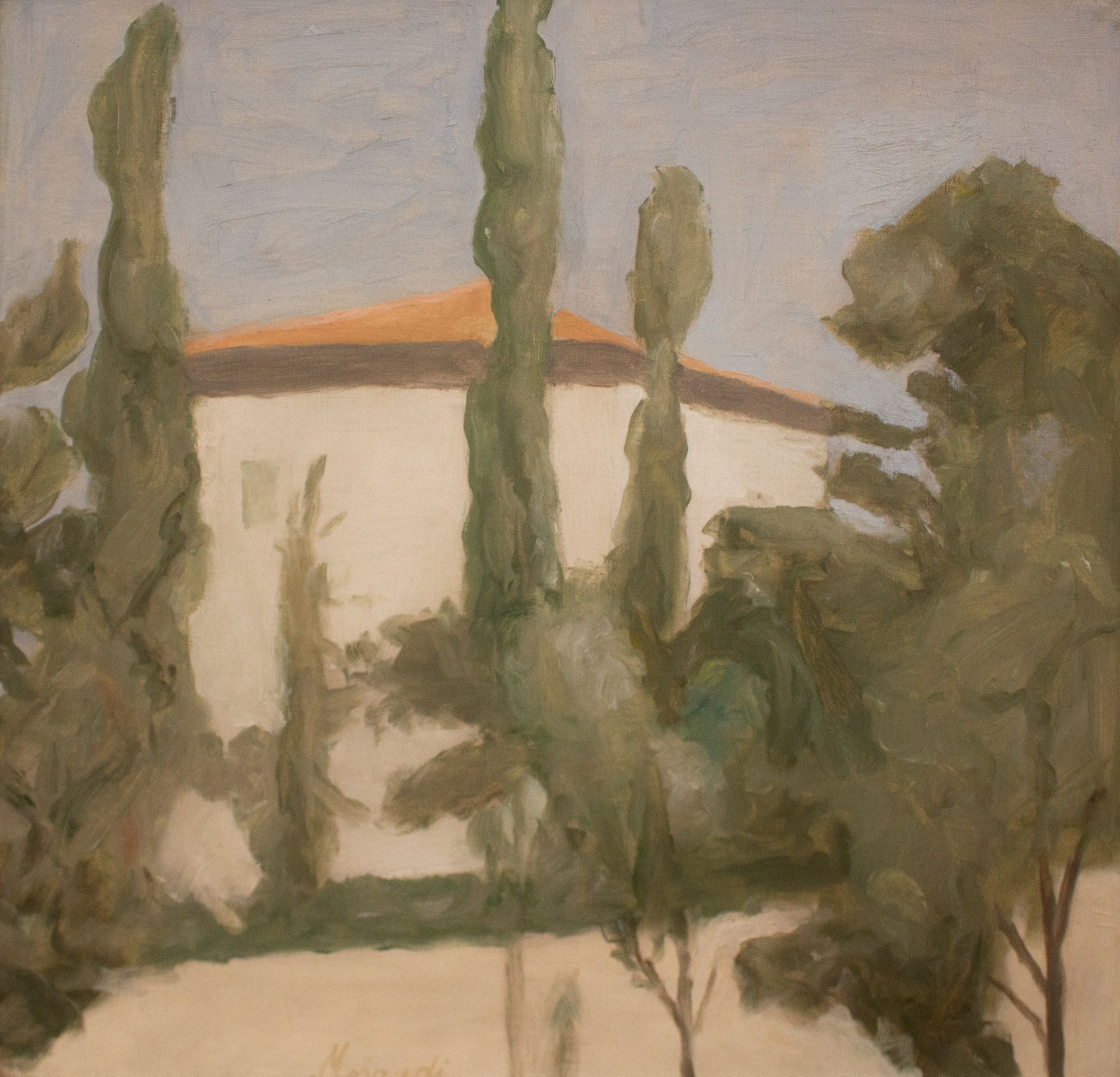 Paesaggio, 1943 by Giorgio Morandi, Oil on canvas, 49 x 50.5 cm (2