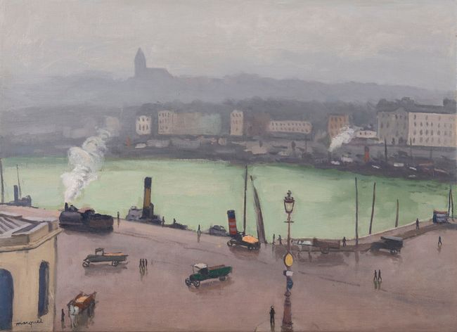 Boulogne dans la brume by Albert Marquet contemporary artwork