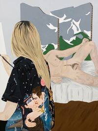 This could be us, but you playing by Romane De Watteville contemporary artwork painting