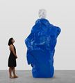 white blue monk by Ugo Rondinone contemporary artwork 2