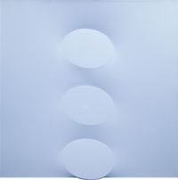 3 ovali azzurri by Turi Simeti contemporary artwork painting
