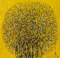 Yellow Forest HSE12/21 by Professor Ablade Glover contemporary artwork painting, works on paper