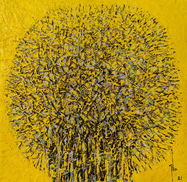 Yellow Forest HSE12/21 by Professor Ablade Glover contemporary artwork