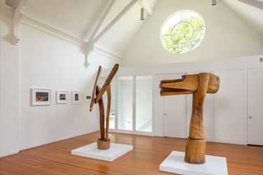 Exhibition view: Thaddeus Mosley and Frank Walter, Sanctuary, KARMA, St James Catholic Church, Thomaston (10 July–4 September 2022). Courtesy KARMA.