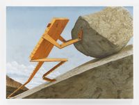 Plankboy (Sisyphus) by Sean Landers contemporary artwork painting