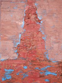 Red Tower by Zou Jianping contemporary artwork painting, mixed media