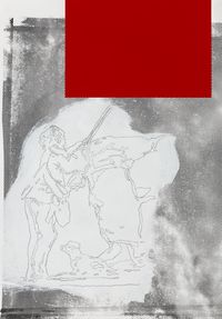Rojo China by Julião Sarmento contemporary artwork painting, drawing