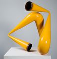 Yellow Pipe Compression by James Angus contemporary artwork 1