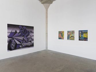 Exhibition view: Miroslav Pelák, Rider of the Apocalypse, Simchowitz DTLA, Los Angeles (17 November–8 December 2022). Courtesy Simchowitz.