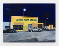 Jesus Auto Repair by Jean-Philippe Delhomme contemporary artwork painting