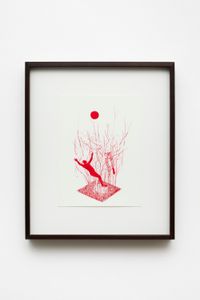 Plantação: stranger fruit by Antonio Obá contemporary artwork works on paper, drawing