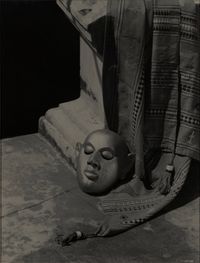 Mask on cloth by Lionel Wendt contemporary artwork photography