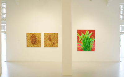 Exhibition view: Pu Jie, Two Different Times, One World, ShanghART, Singpore (18 July–18 August 2014). Courtesy ShanghART.