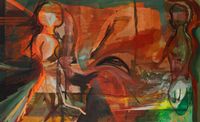 Dantian Dialogues by Jana Benitez contemporary artwork painting, works on paper