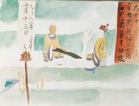 Cave 98 from Dunhuang IV by Wu Yi contemporary artwork painting, works on paper