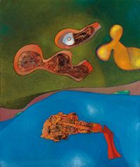 A Maiden, a Widow a Wife by Max Ernst contemporary artwork painting