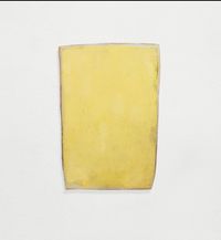 Untitled (yellow frame painting # 4) by Lawrence Carroll contemporary artwork painting