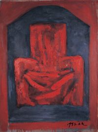 The Red Seat for Parent by Mao Xuhui contemporary artwork painting