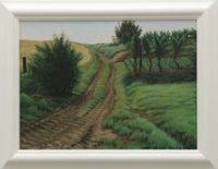 Vineyard Track by Dick Frizzell contemporary artwork painting