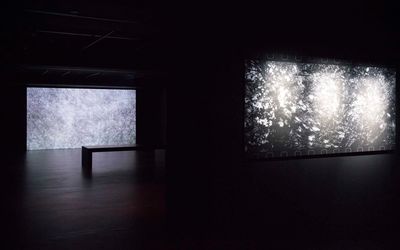 Exhibition view: Takashi Makino, Cinéma Concret, Empty Gallery, Hong Kong (13 December 2016–15 February 2017). Courtesy Empty Gallery. Photo: Michael Yu.