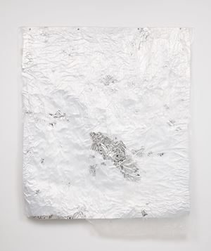 Untitled (Silver Tapestry) by David Hammons contemporary artwork mixed media