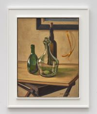 Untitled (Still Life with Three Wine Bottles) by Hughie Lee-Smith contemporary artwork painting, works on paper
